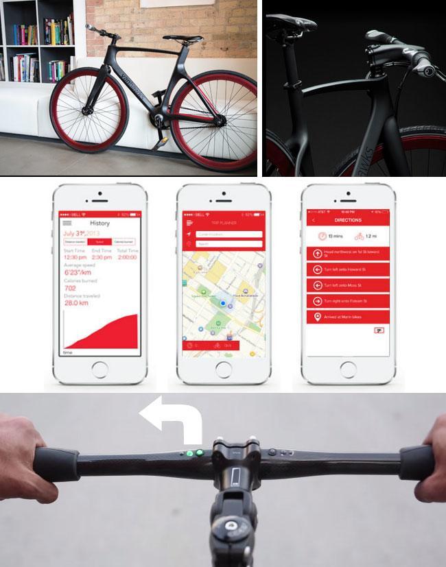 Valour Connected Commuter Bike connects with smartphone