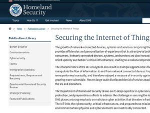 Homeland Security: IoT Security Principles Guidebook