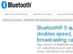 Bluetooth 5 Release Announcement